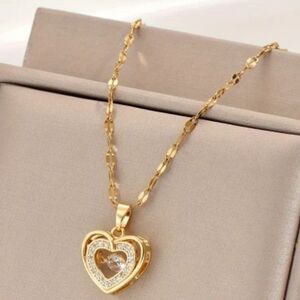 18k Gold Plated Heart Necklace